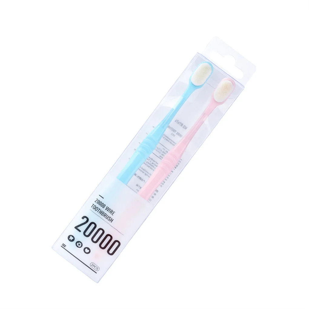 

2 Pack Adults Toothbrush Practical Creative Multi-functional Oral Cleaning Tool Light Weight Helpful Oral Cleaner
