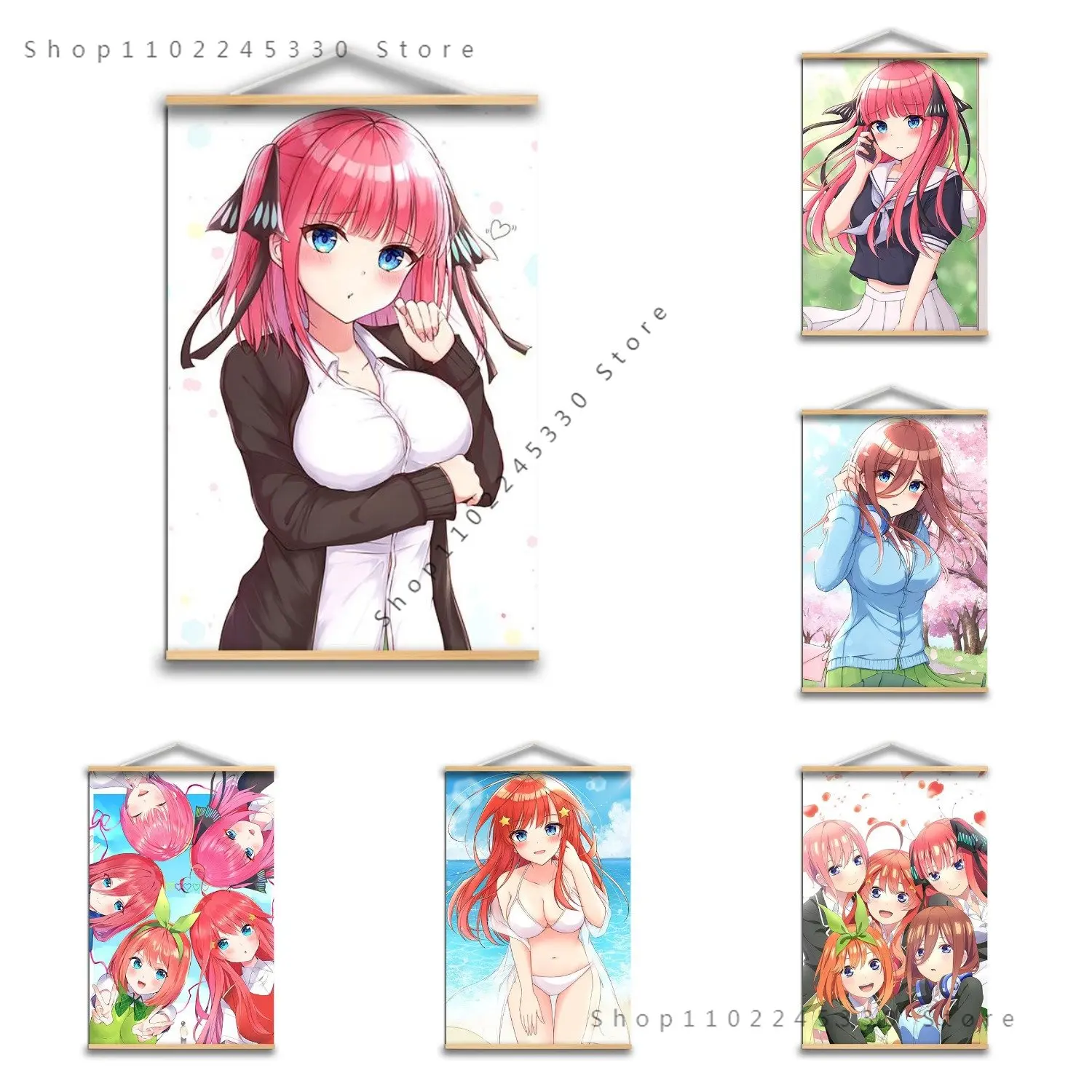 

Anime Poster Manga The Quintessential Quintuplets Canvas Painting Wall Art Home Decoration Bedroom Prints Kids Room Decor