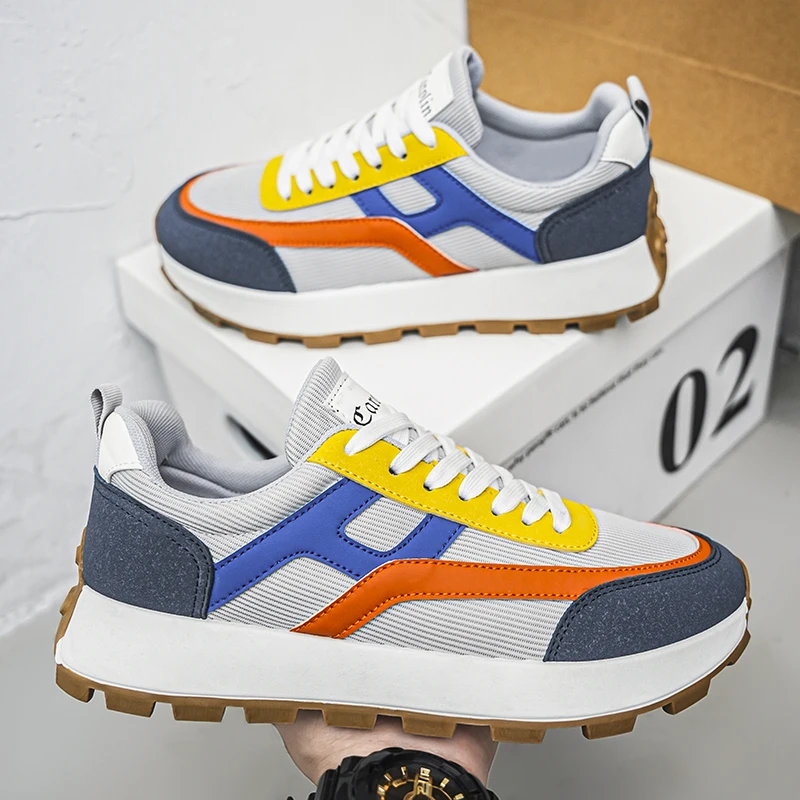 Мужская повседневная обувь модные противоскользящие мужские кроссовки уютная