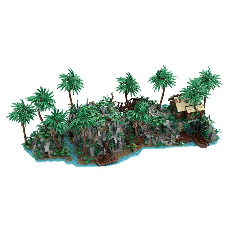 Знаменитая модель фильма Moc строительные блоки богатство пиратский остров