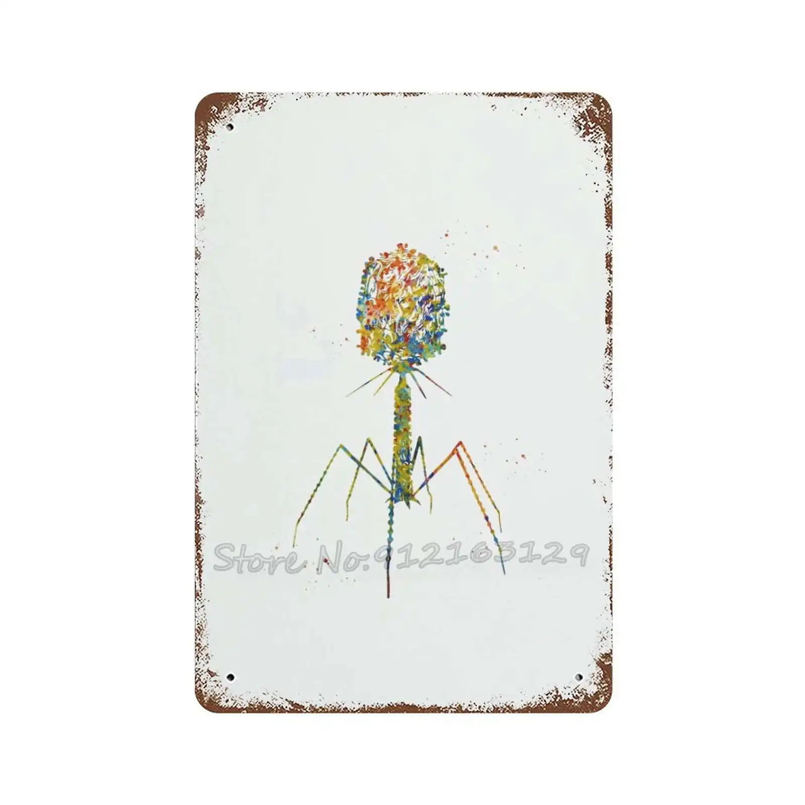 БАКТЕРИОФАГ металлический знак Декор Бляшка жестяной милая домашняя семья пляж