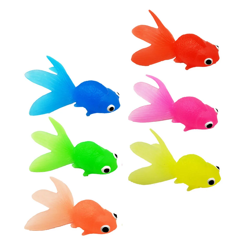 

6 шт. аквариумные украшения, креативные рыболовные игрушки, игрушки в форме мультяшных животных