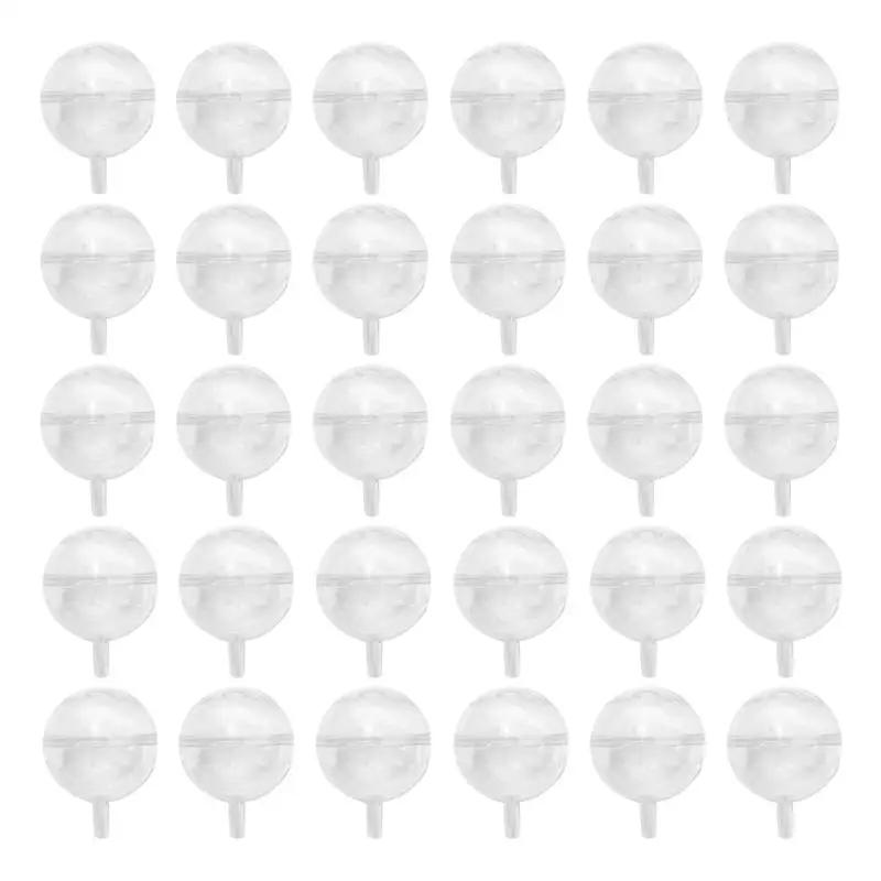 

100Pcs Acrylic Chocolate Holder Candy Packaging Balls Chocolate Wrapper Lidded Candy Cup DIY Bouquet Accessories