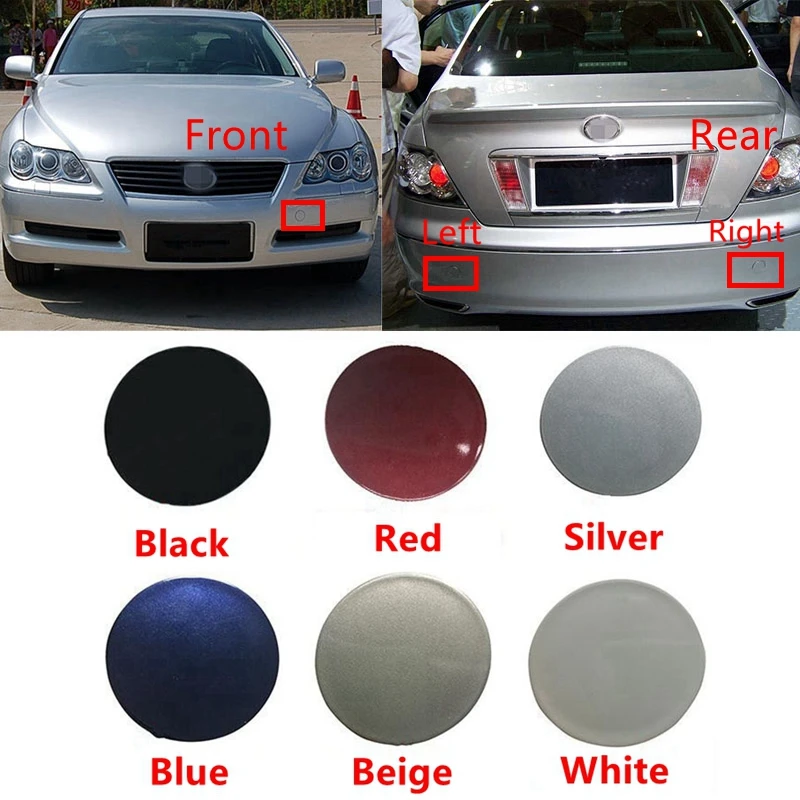 

Front /Rear Bumper Towing Tow Trailer Hook Cover Cap For Toyota REIZ MARK X 2005-2010