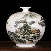 jingdezhen ceramic vase fine bone china chinhigh grade master hand draw pastel landscape pomegranate sitting room adornment