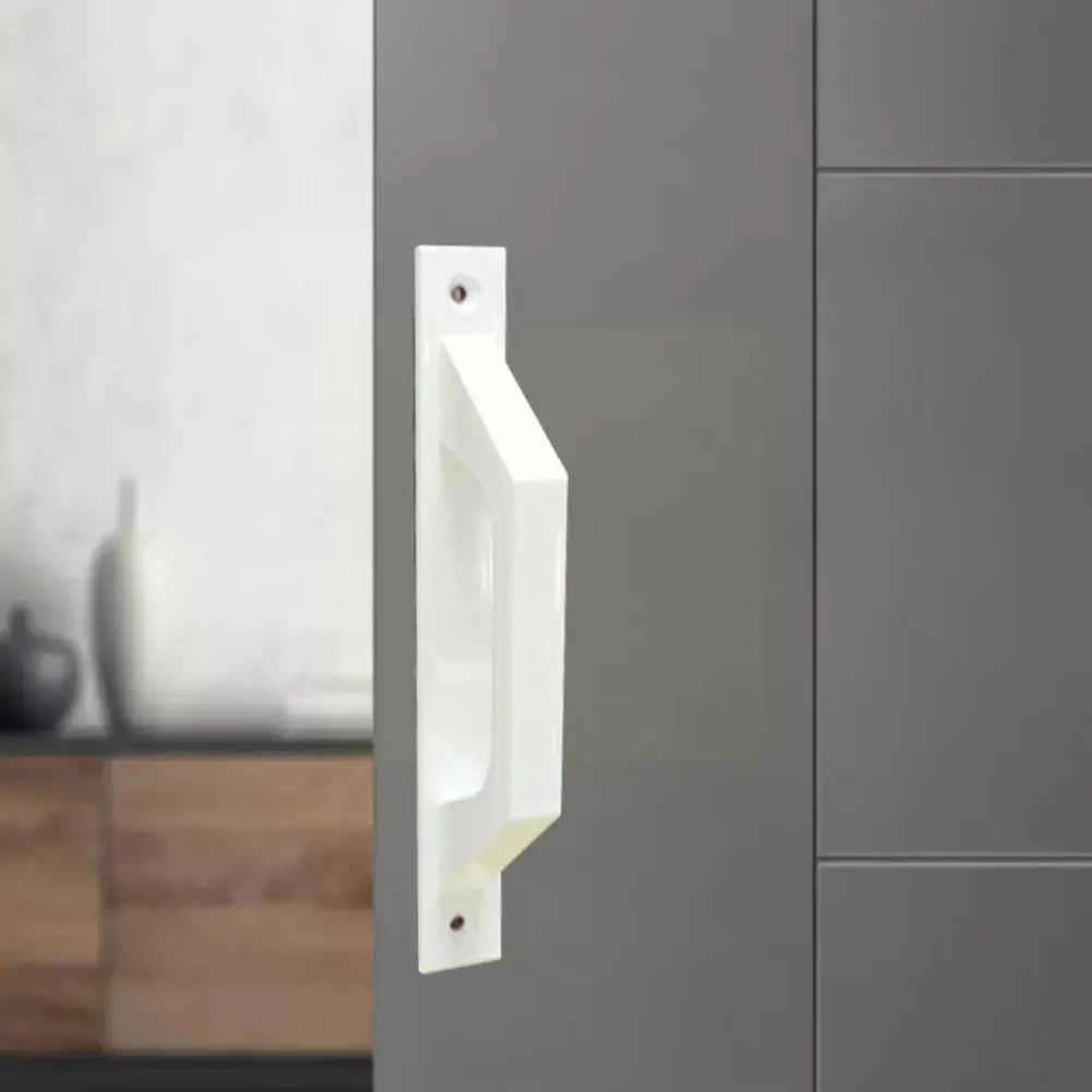 

1PCS Aluminium Alloy Black Door Handles Balcony Bedroom Pulls White Kitchen Furniture Silver Door Hardware Handle knob Door R7P1