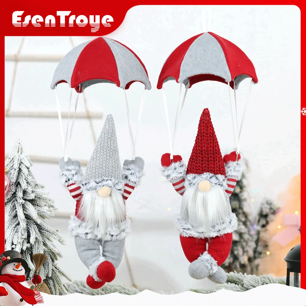 

2023 Christmas Scene Decorations Christmas Face-less Parachutes For The Elderly Christmas Window Hanging Decorations Gifts
