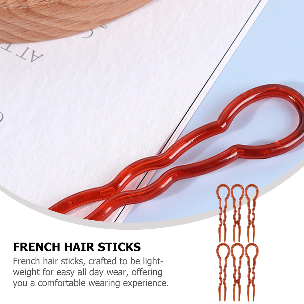 24 шт. инструмент для быстрой укладки волос U-образные вилки (черные) декоративные