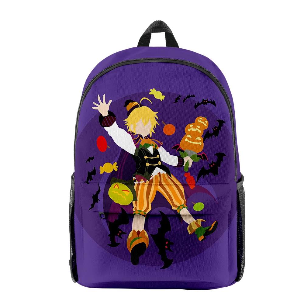 

Модный рюкзак «Семь смертных грехов» для учеников, рюкзак для книг, водонепроницаемые Рюкзаки из ткани Оксфорд с 3D-принтом для мальчиков и д...