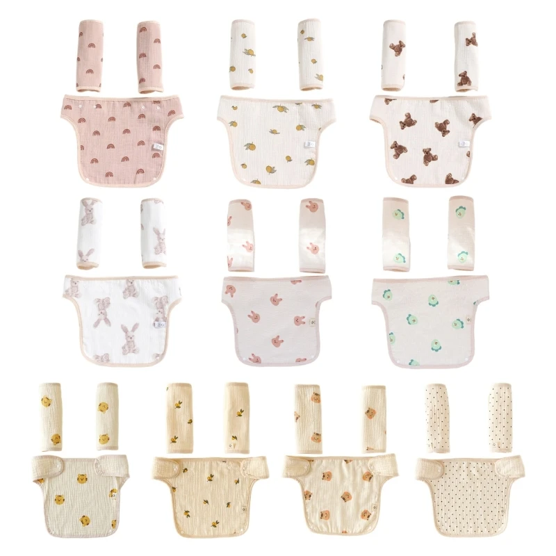 

3pcs Sucking Pads for Baby Carrier Teething Pads Drool Bibs Cotton Baby Carrier