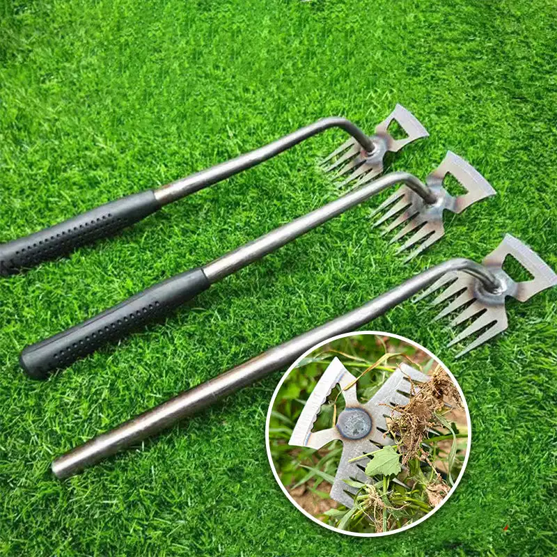 

Ручной инструмент для удаления сорняков для газона и сада, стальные полые грабли двойного назначения, травяной инструмент для удаления сорняков, инструмент для садоводства