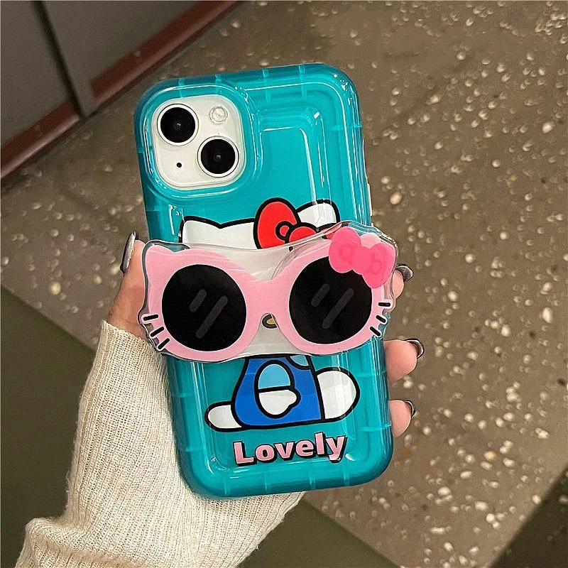 

Kawaii Hello Kitty Y2K Phone Case Sanrio Anime Phone Holder for Iphone 14 13 12 11 Pro Max Xr Xs Max 6 6S 6P 6Plus 7 8 7P 8Plus