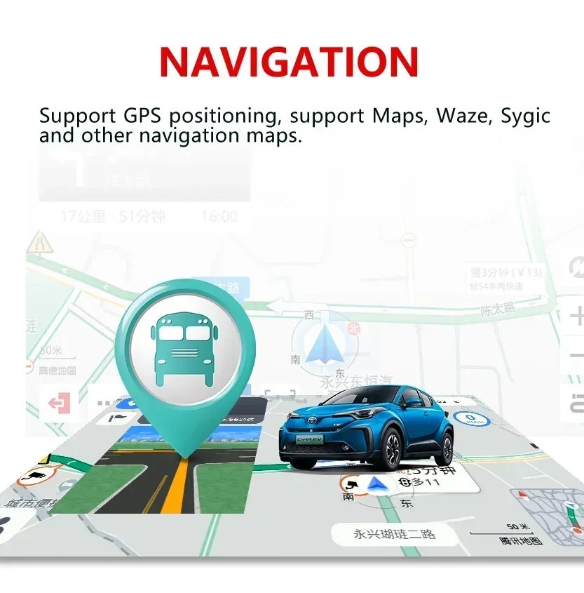 Фото Автомобильная камера Wemaer с IPS HD экраном, обзором 360°, 4 ГБ+64 ГБ, широкоугольная, для парковки и панорамной навигации №4