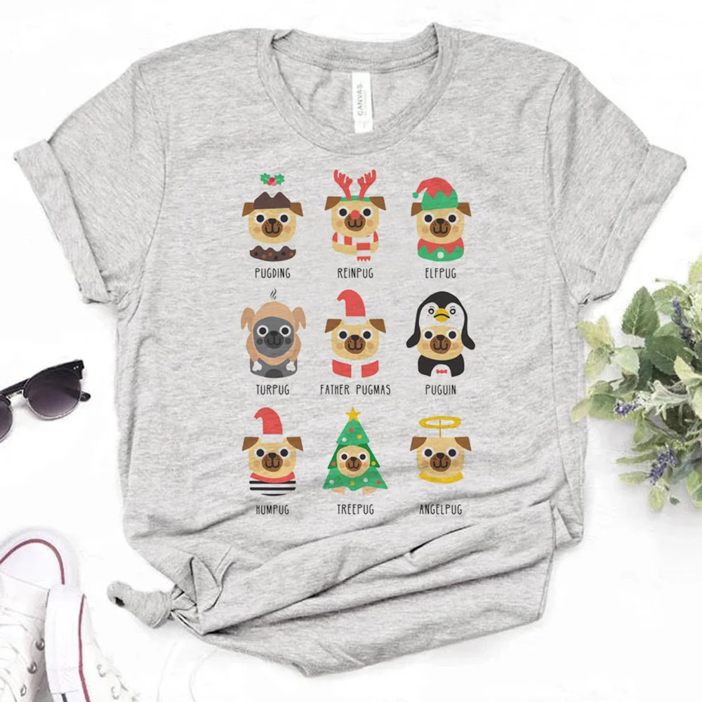 

Топ для мопса, женская уличная одежда, футболка с аниме, дизайнерская забавная Одежда для девочек из аниме