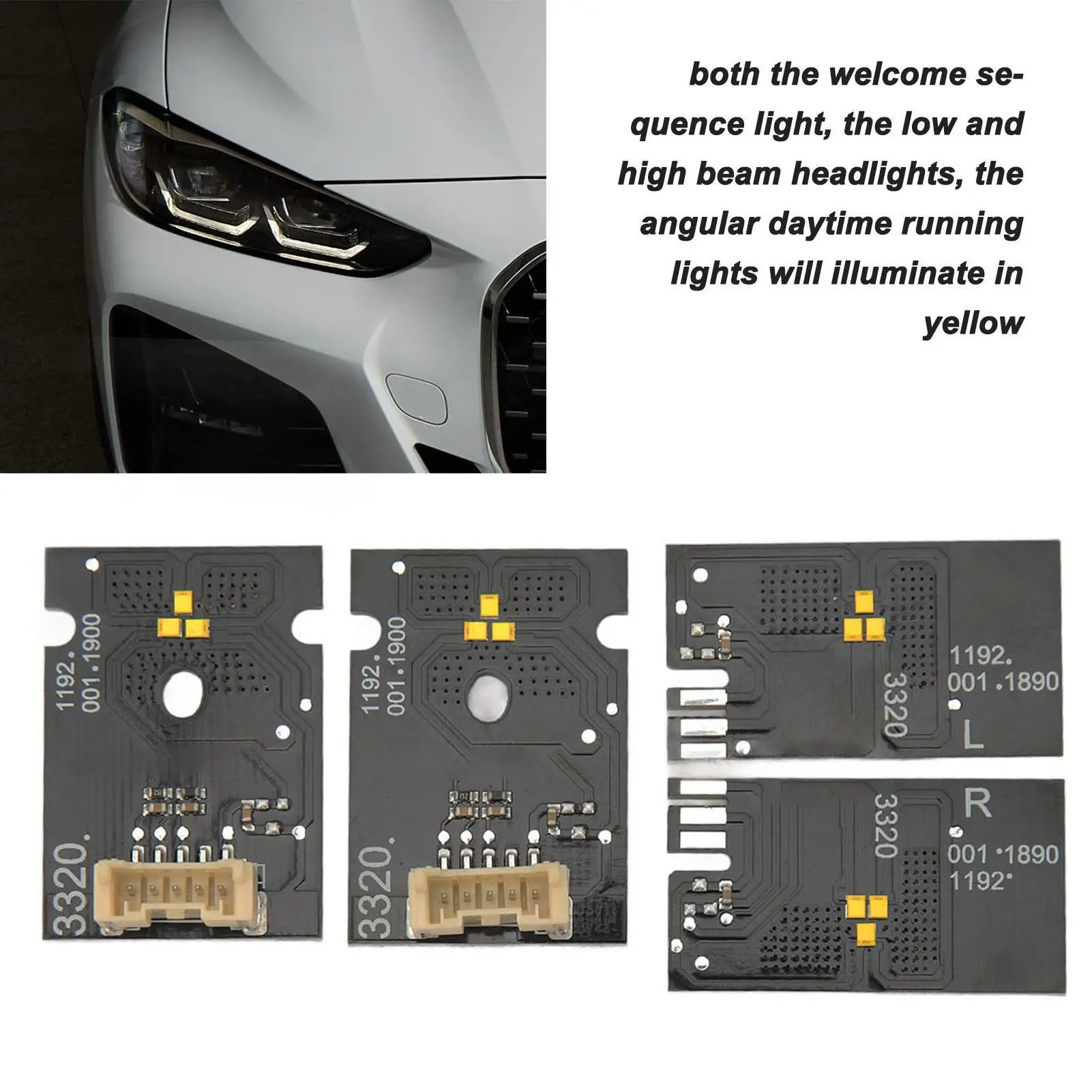 CSL Желтый светодиодный модуль DRL Набор желтых фар Модификация автомобиля для M3 G8 0
