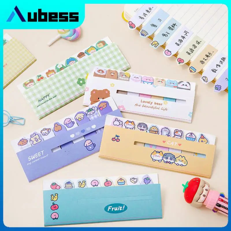 

Ученические заметки можно наклеить с мультяшными животными, Мультяшные заметки, бумажные офисные принадлежности, указательные почтовые маркеры, страница