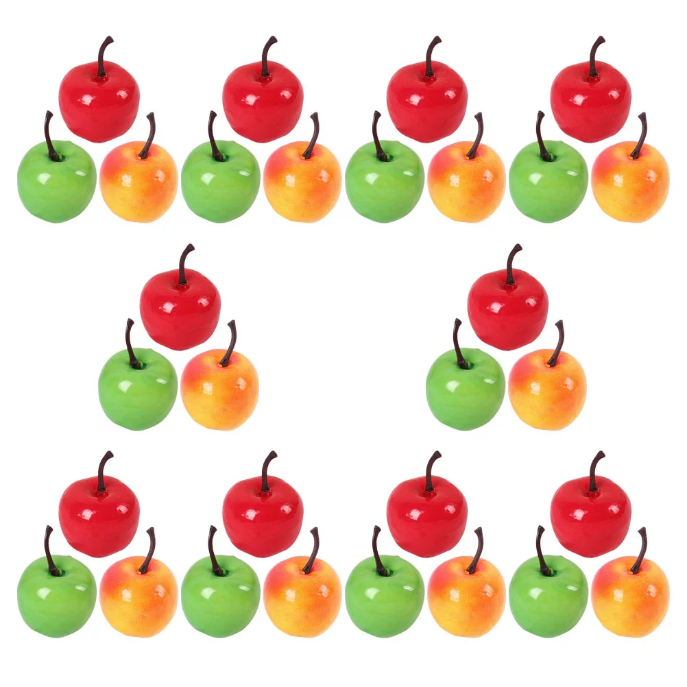 30 шт. дом искусственные фрукты кукольный домик мини-яблоки модель реквизит