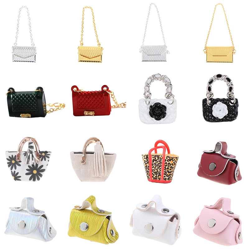 

1pc Kawaii Mini Bag Backpack Doll Luggage Box Handbag Shoulder Bag Purses Fashion Dollhouse Miniature