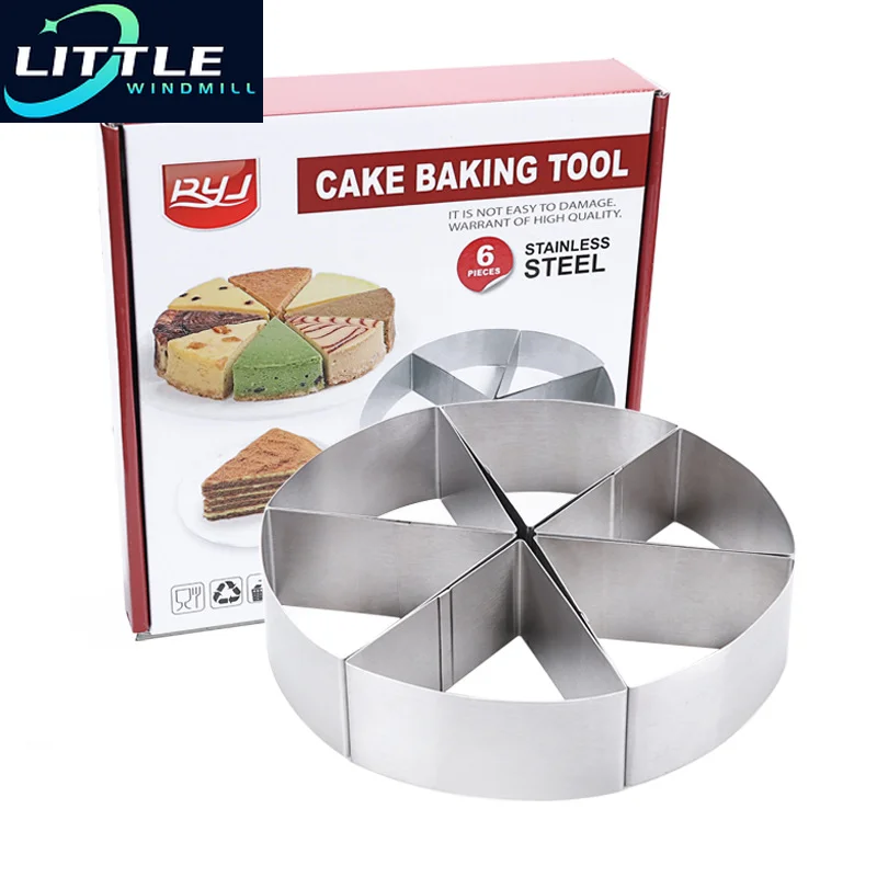 

6pcs Mini Cake Tart Fan-shaped Ring Stainless Steel Tart Mold Ring Tartlet Cake Mousse Molds Cookies Pastry
