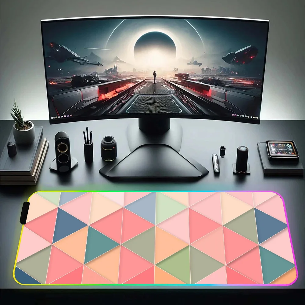 Коврик для мыши Rgb коврик с скандинавским рисунком ПК кабинета клавиатуры