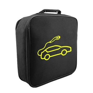 Car Charging Cable Storage Bag Carry Bag For Electric Vehicle Charger Plugs Sockets Jumper Cables Equipment Container Storage