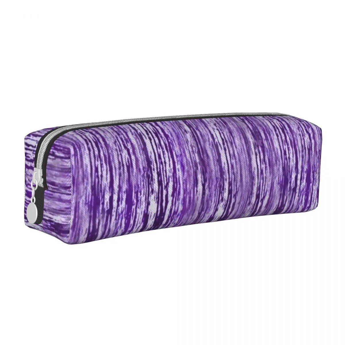 

Квадратный карандаш Tie Dye, яркий фиолетовый карандаш с принтом в стиле хиппи для начальной школы, милый кожаный пенал на молнии для девочек и ...