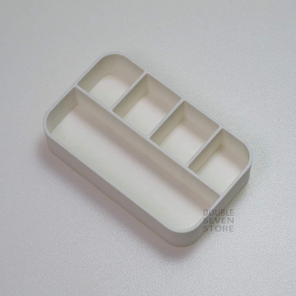 Металлический жестяной поднос Белый Органайзер художественная палитра