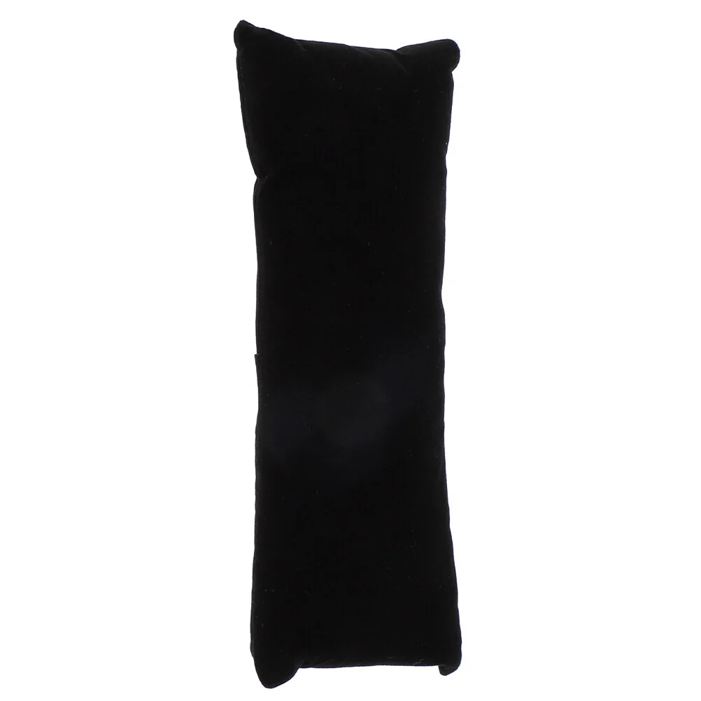 

Chic Velour Black Necklace Flannel Watch Pillow Watch Display Pillow