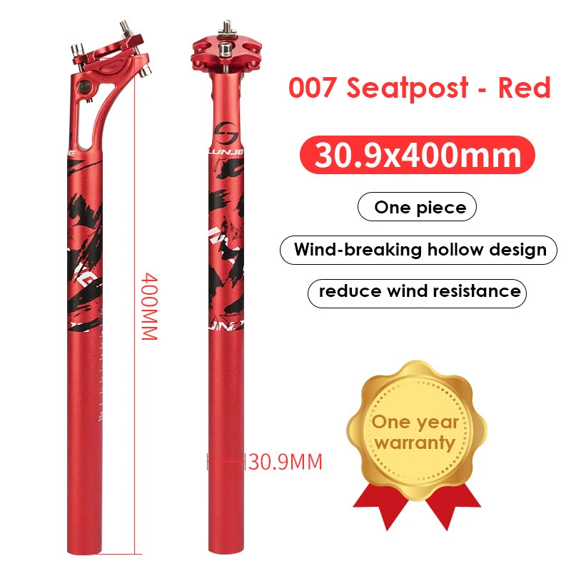 

Bicycle Seatpost Extended Aluminum Alloy 27.2 \30.9/31.6 400mm MTB Road Mountain Bike Seat Post Tube Bicycle Seat Post