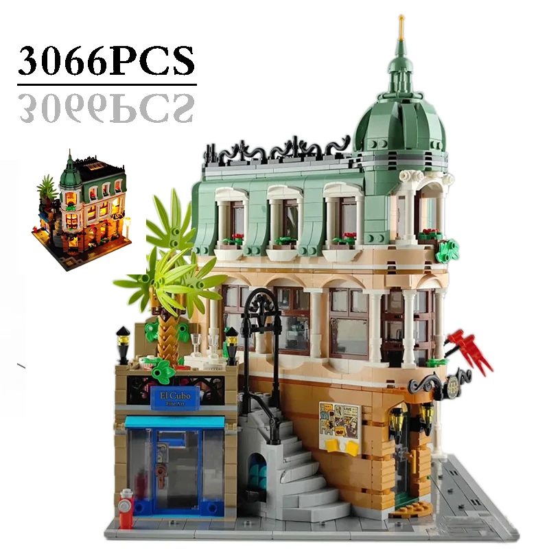 

2022 New Moc 10297 Boutique Hotel Home Set Model Building Blocks Building Blocks Educational Toys Boys Children's Christmas
