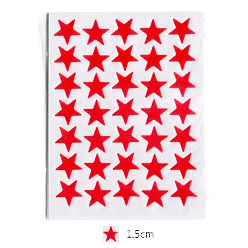 20 листов стикеров со звездами значок для студентов яркая этикетка канцелярские