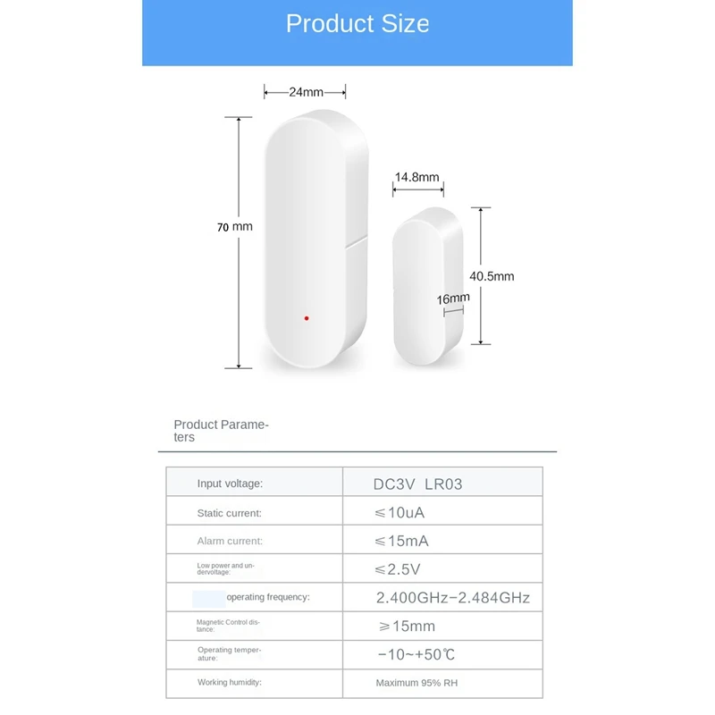 Датчик окна датчик ящика Tuya Smart TUAY открытие двери домашнее напоминание