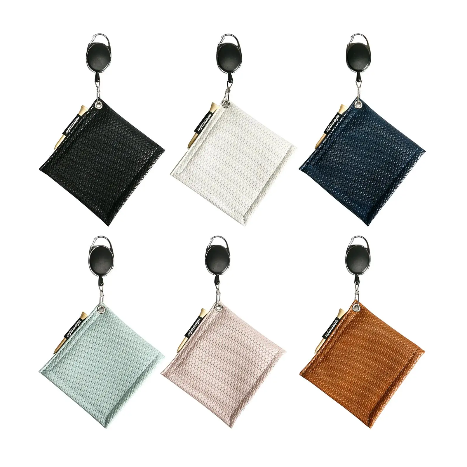 

PU Golf Ball Cleaning Towels, Cleaner Golf Club Head Wiping Cloth Durable Fashion Golf Ball Wipe for Outdoor Sports Golf Course