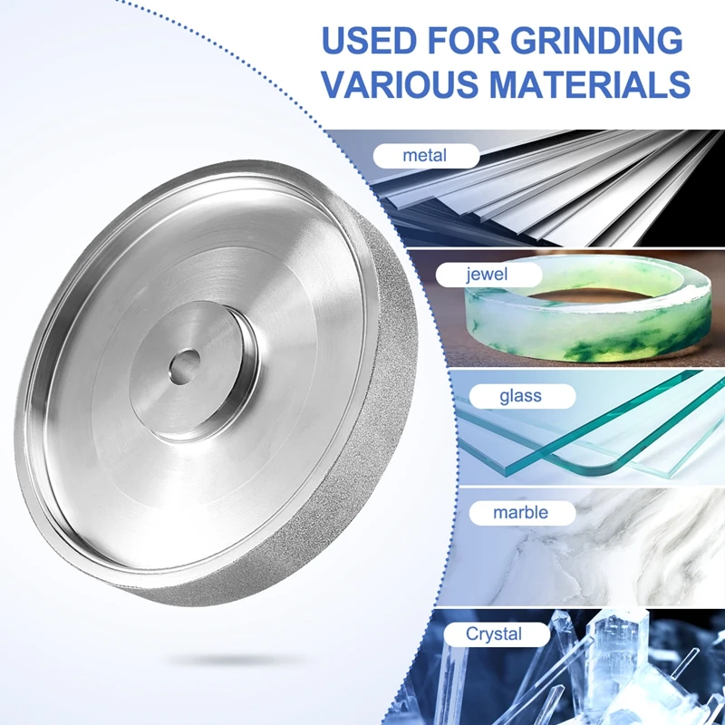 CBN шлифовальный круг 6 дюймов диаметром X 1 дюйм шириной с 1/2 дюймовым бортом