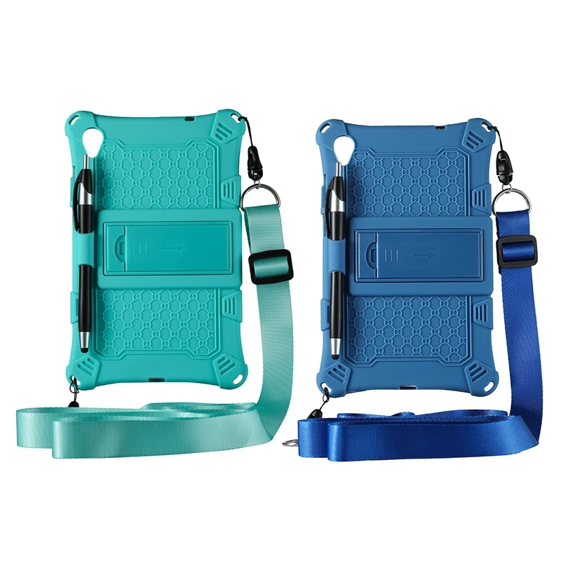 

2Set Case For Lenovo Tab M8 FHD TB-8705F/N Tab M8 HD TB-8505X/F Case For Lenovo M8 8705 With Pen And Strap (E & D)