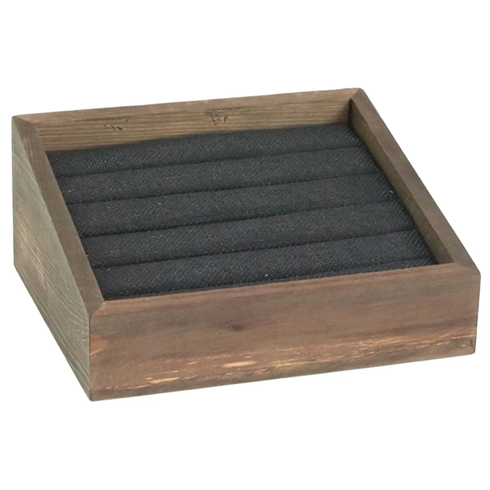 

Wooden Rings Display Stand Showcase Organizer for Lattice Earrings Store