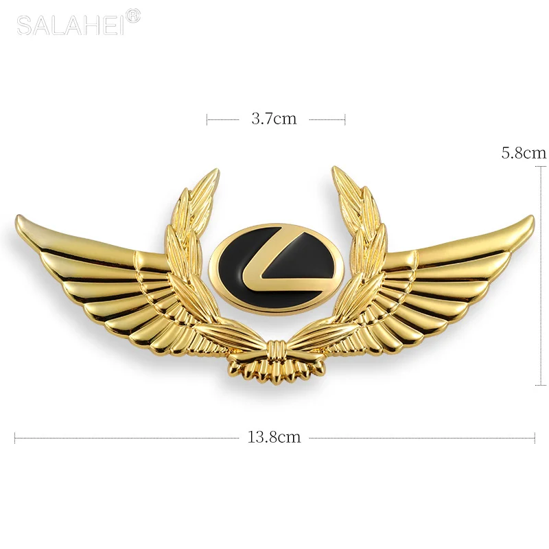 

Car Body Metal Sticker Wheat Wings Side Mark For Lexus ES LS GS LC RC GC UX NX LX GX ES300 RX330 RX300 GS300 IS250 IS200 CT200h