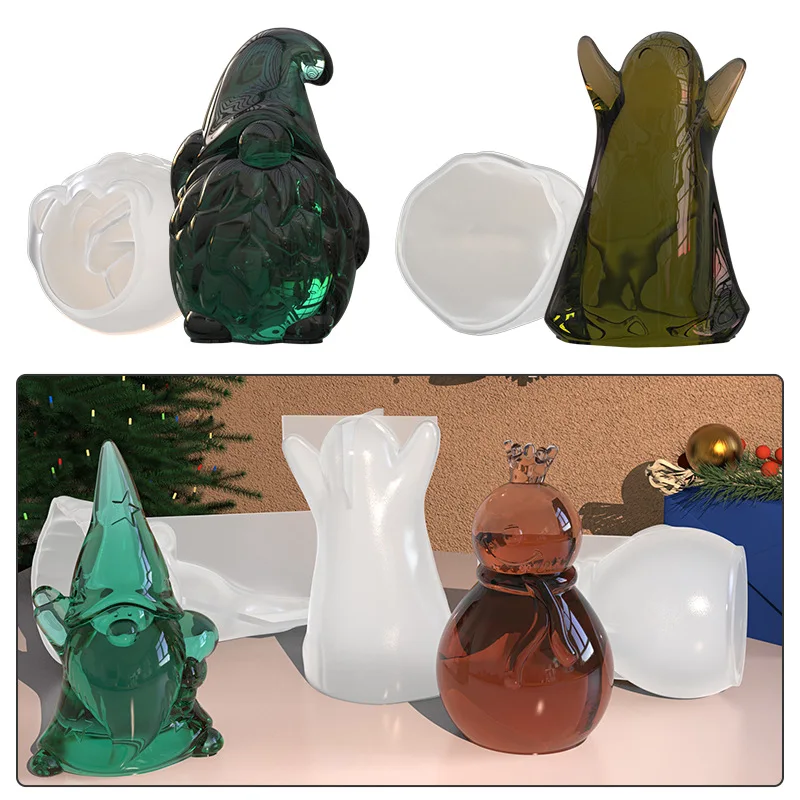 3D Призрачная свеча Декоративная силиконовая форма DIY Тыква Череп