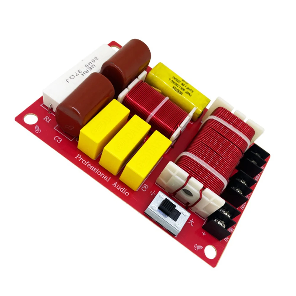 

2 Way Audio Speaker Crossover Professional Treble Bass Home Loudspeaker Refit Board Professional Stage Speaker Parts