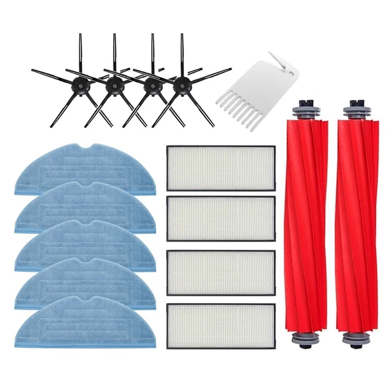 

Запчасти для пылесоса Xiaomi Roborock T7S T7S Plus S7, фильтры НЕРА, тряпка, основная щетка