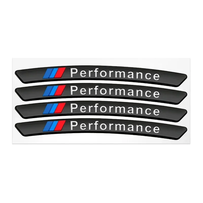

4 шт., алюминиевые 3D-наклейки на колесные диски и брови для BMW Performance F25 F26 F15 F16 E90 E91 E92 E60 E84 G22