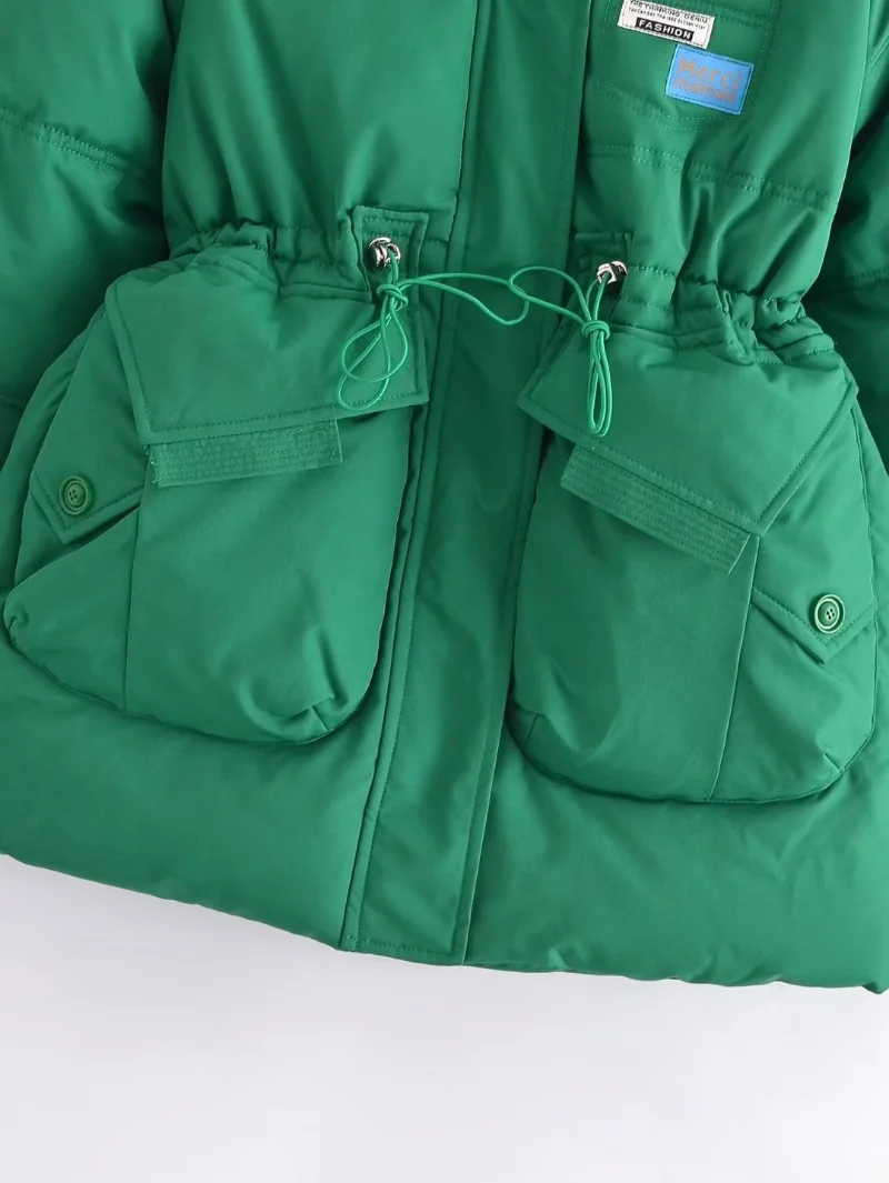 2022 Cotton Padded Clothes for Women Winter New Hooded Down Cotton Padded Clothes for Women Thickened Cotton Padded Jacket