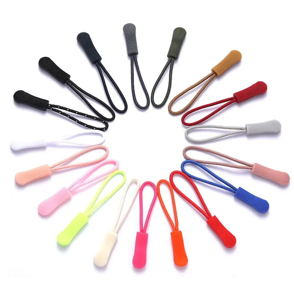 

10Pcs Removable Zipper Pull Cord Rope Pullers Zip Puller Replacement Ends Lock Zips Bags Clip Buckle Travel Accessories