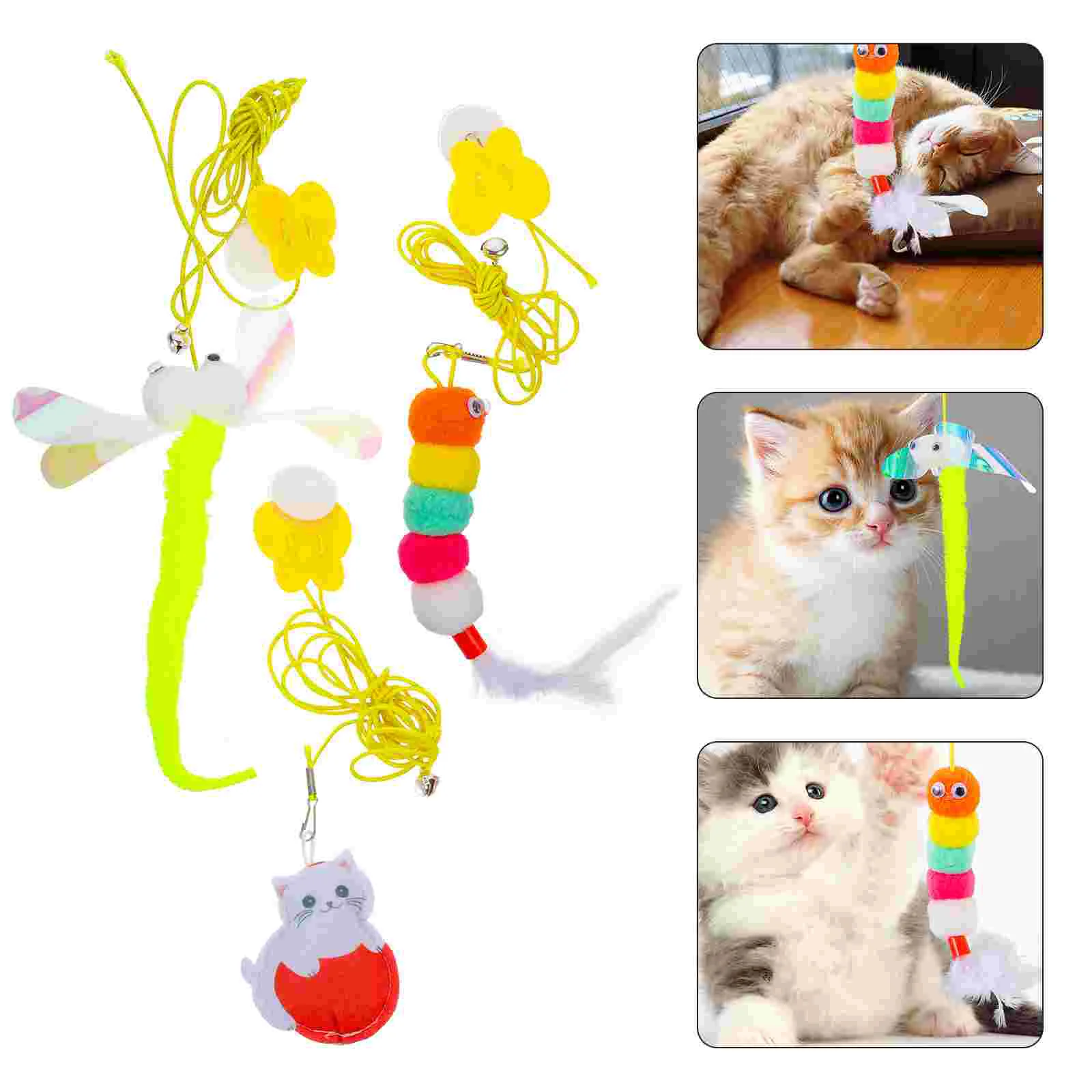 

3Pcs Interactive Catnip Door Cat Cat Cat String Cat Cats Cat for Cat Home Pet