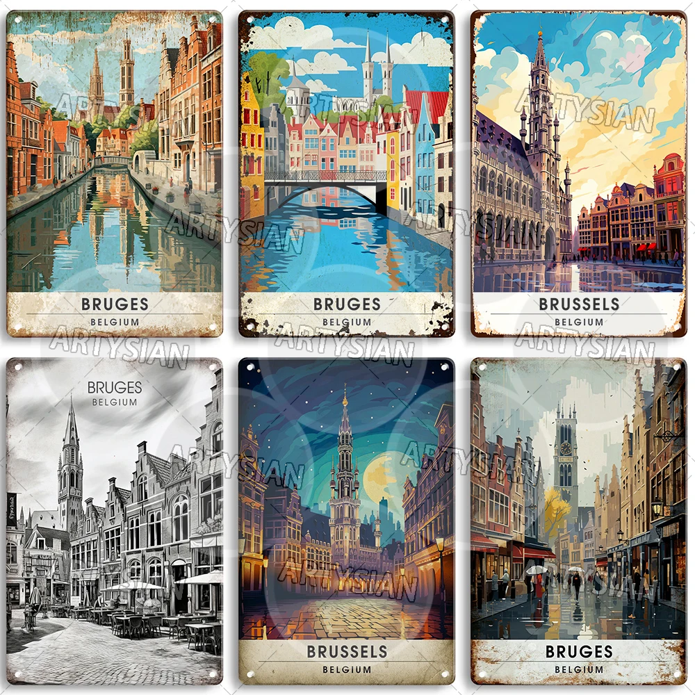 Металлическая табличка ARTISIAN Бельгия Брюссель
