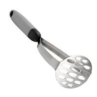 kitchen tools stainless steel potato press for household use stainless steel masher for mashed potato with handle