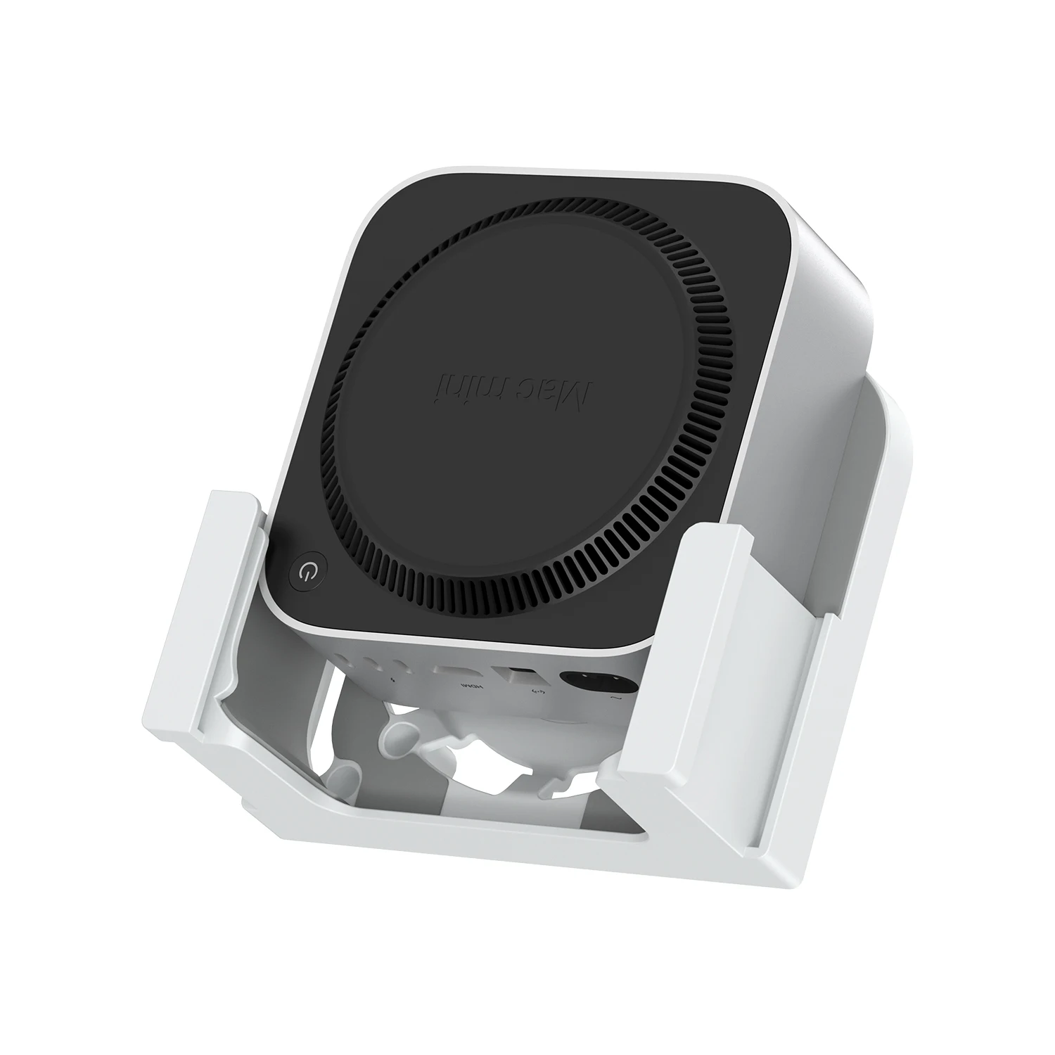 Фото Крепление Qwiizlab для Mac mini M4/M4 Pro 2024, VESA и настенное крепление со съемными корзинами для хранения, силиконовые подушечки с защитой от царапин №1