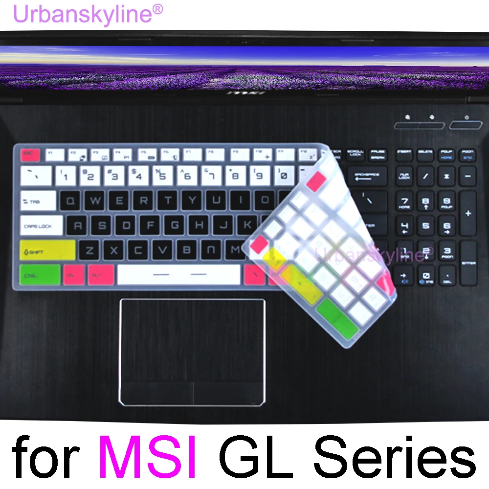 Чехол для клавиатуры MSI GL75 Leopard GL73 GL72 GL72M GL62MVR GL62M GL62VR GL62, силиконовый защитный чехол для игрового ноутбука GL62