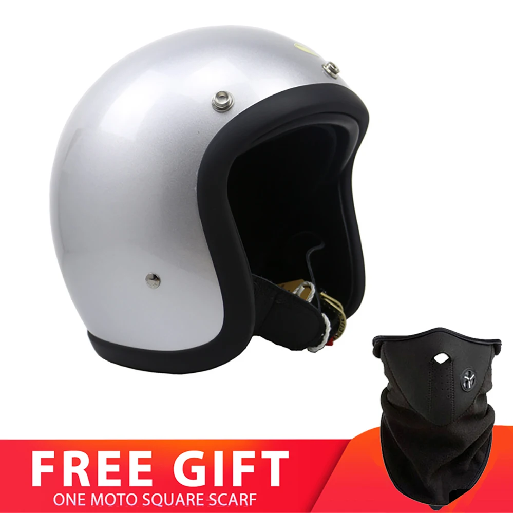 Корейский стиль Ретро Открытое лицо шлем скутер велосипед Casco Moto Cafe для гонщика