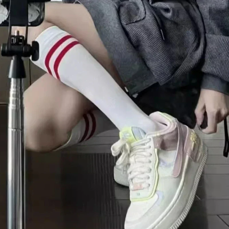 1/3 пары черно-белых полосатых носков женские сексуальные хлопковые короткие